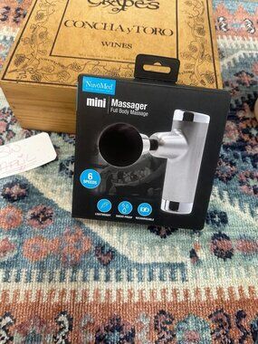 Nuvomed Mini Handheld Massager 6 Speed Rechargeable Full Body